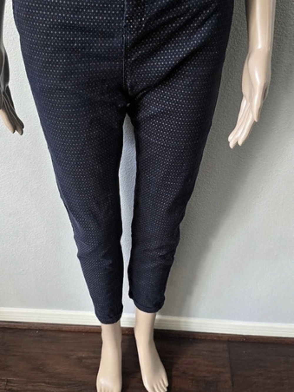 Calliopie Women's Polka Dot Ankle Pants in Blue Like New